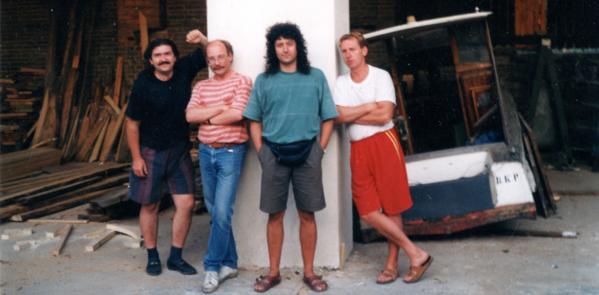 Rok 1991, zkušebna v modřanské truhlárně